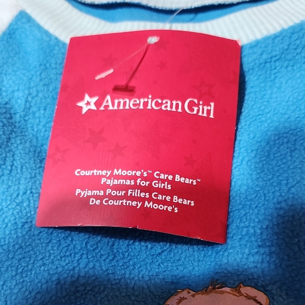 American Girl Doll Courtney Moore's Care Bears Pajamas for Girls, size 7/8 NEW! - Picture 7 of 7